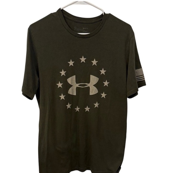 Under Armour Men's Dark Green Graphic Tee - Picture 1 of 4